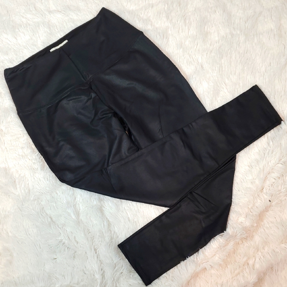 Rachel Zoe Black Faux Leather Leggings Size M